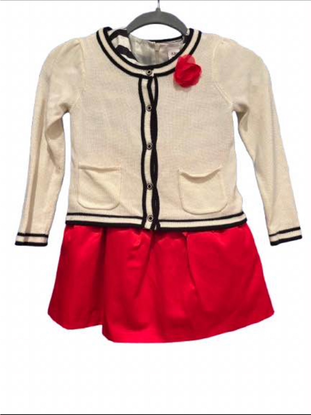MUST SEE Gymboree Special Edition “Olivia”  Red Girls Dress Set with Sweater